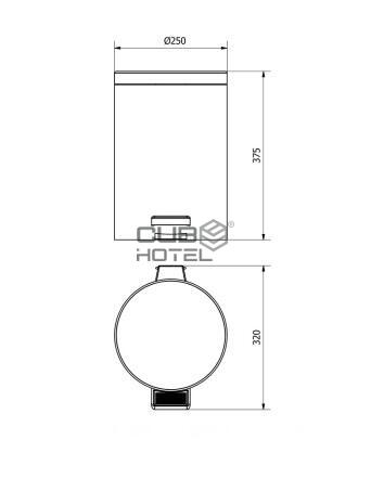 Balde Inox 12L Escovado